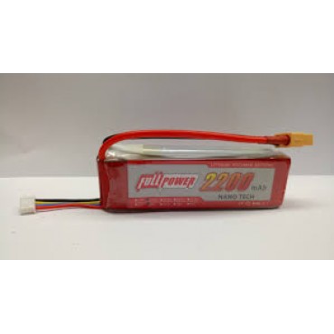 BATERIA DE LIPO 11.1V 3S 20C 2200MAH NANO TECH FULL POWER FULLEST ENERGY FP72349